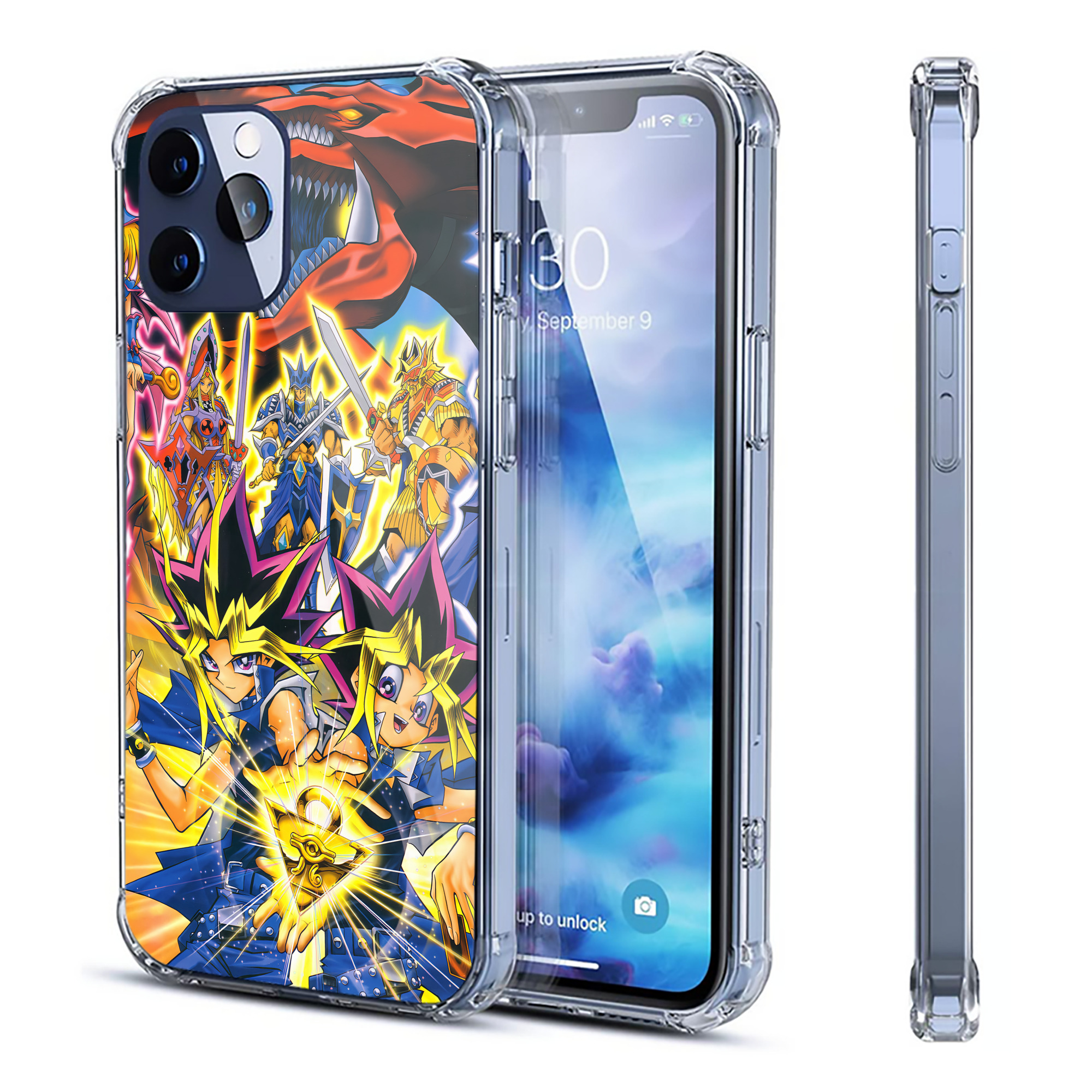 （画像用） 遊☆戯☆王 Yu-Gi-Oh! 【iPhone 12シリーズ対応】透明スマホケース（クリアソフトケース）